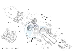 Shiver 750 drawing Front cylinder timing system