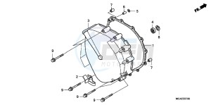 GL1800C drawing CLUTCH COVER