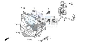 NT700VA drawing HEADLIGHT