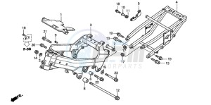 VFR800FI drawing FRAME BODY