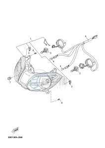 X-MAX125 XMAX 125 EVOLIS 125 (2ABB 2ABB) drawing HEADLIGHT