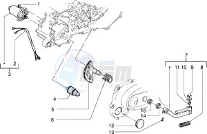 Easy Moving 50 drawing Starting motor-starter lever