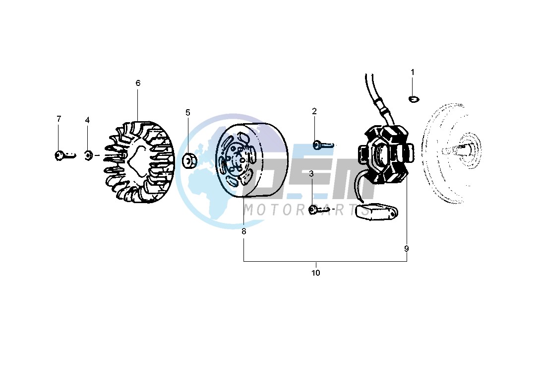 Flywheel magneto