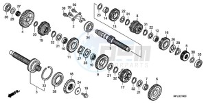 CBR1000RRA Europe Direct - (ED) drawing TRANSMISSION