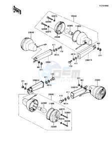 AR 50 A (A1) drawing TURN SIGNALS