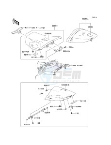 ZR 1000 A [Z1000] (A6F-A6F) A6F drawing SEAT