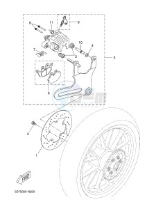 YZF-R125 R125 (5D78 5D78 5D78 5D78) drawing REAR BRAKE CALIPER