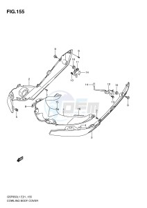 GSF650 (E21) Bandit drawing COWLING BODY COVER (GSF650SL1 E21)