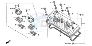 CB1000RA Europe Direct - (ED) drawing CYLINDER HEAD COVER