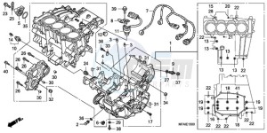 CBF1000S9 France - (F / ABS CMF) drawing CRANKCASE