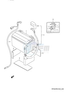 RF600R (E28) drawing BATTERY