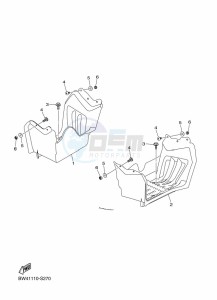 YFZ50 (BW4A) drawing STAND & FOOTREST