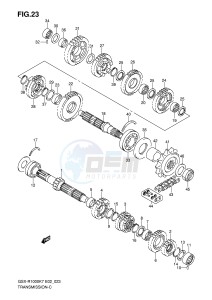 GSX-R1000 (E2) drawing TRANSMISSION