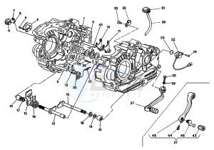 CANYON 500 drawing GEAR CHANGE MECHANISM