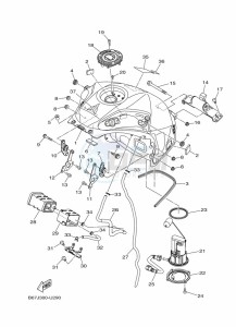 MT-10 MTN1000 (B67S) drawing FUEL TANK