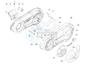 Fuoco 500 4t-4v ie e3 LT 800 drawing Crankcase cover - Crankcase cooling