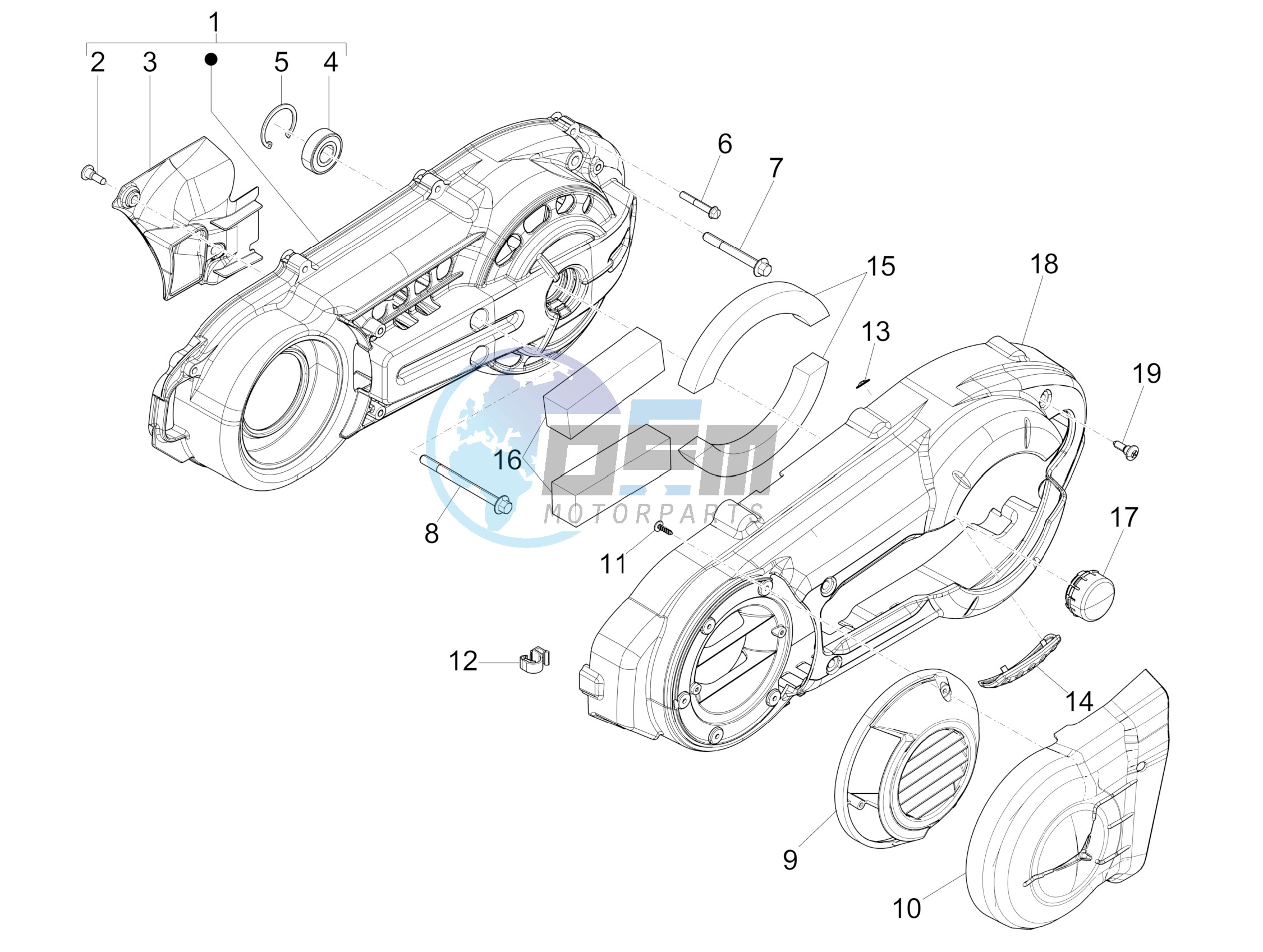 Crankcase cover - Crankcase cooling