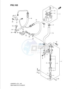 GSXF650 drawing REAR MASTER CYLINDER (GSX650FUAL1 E21)