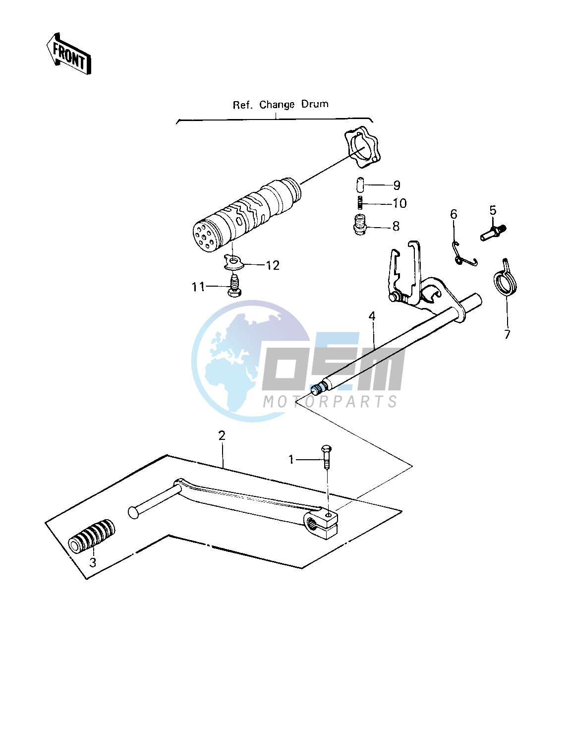 GEAR CHANGE MECHANISM -- 80 KZY 50-E1- -