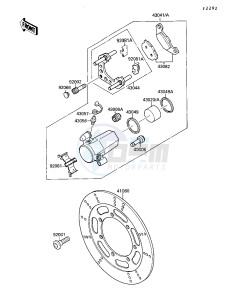 VN 1500 A [VULCAN 88] (A1-A5) [VULCAN 88] drawing FRONT BRAKE