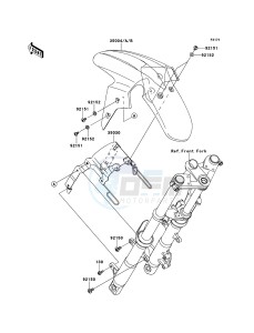 NINJA_250R EX250K9F GB XX (EU ME A(FRICA) drawing Front Fender(s)