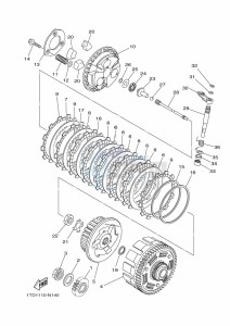 YFZ450R (BKD5) drawing CLUTCH