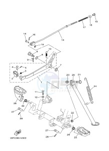 TT-R125 TT-R125LWE (19CW 19CX) drawing STAND & FOOTREST