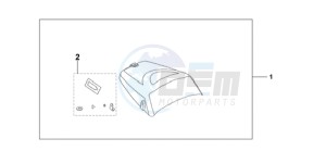 CBF1000S9 France - (F / ABS CMF) drawing SEAT COWL*NHA48M*