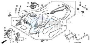 CB1000RAA E / ABS MPH drawing FUEL TANK