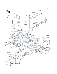 KVF 360 C [PRAIRIE 360 4X4 HARDWOODS GREEN HD] (C6F-C9F) C8F drawing ENGINE MOUNT