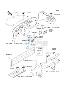 KAF 400 C [MULE 610 4X4 HARDWOODS GREEN HD] (C6F-C9F) C8F drawing LABELS