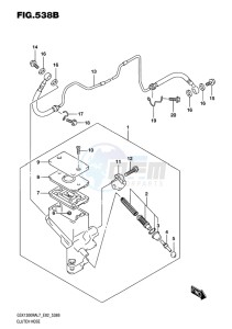 GSX-1300R ABS HAYABUSA EU drawing CLUTCH HOSE