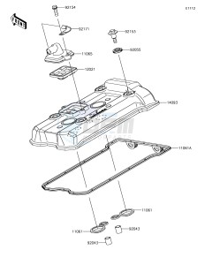 Z650 ER650HJF XX (EU ME A(FRICA) drawing Cylinder Head Cover