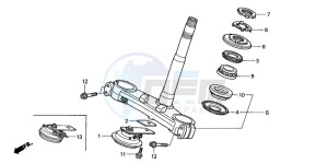 CBR900RE drawing STEERING STEM