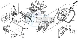 VT750C3 drawing TAILLIGHT (VT750C/C2/NV750C2)