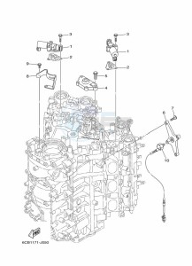 F250DETU drawing CYLINDER-AND-CRANKCASE-3