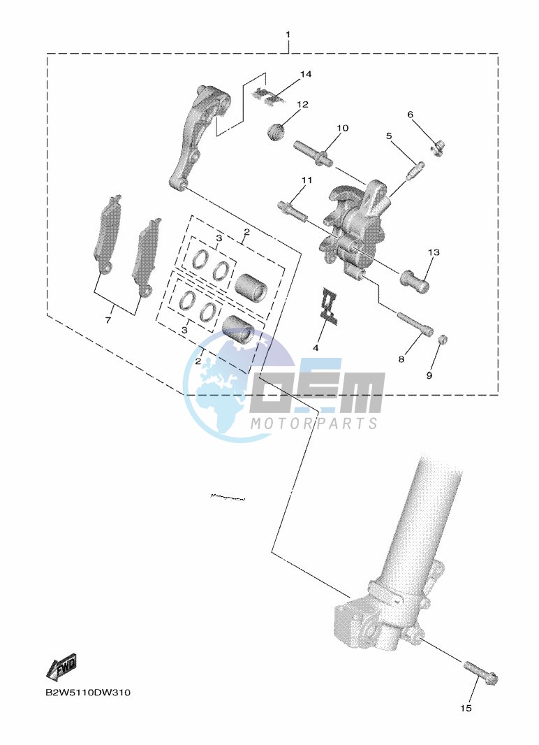 FRONT BRAKE CALIPER