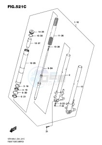 VZR1800BZ BOULEVARD EU drawing FRONT FORK DAMPER