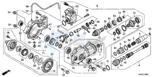 TRX500FM2G TRX500FM Europe Direct - (ED) drawing FRONT FINAL GEAR