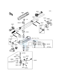 KLX450R KLX450AFF EU drawing Handlebar