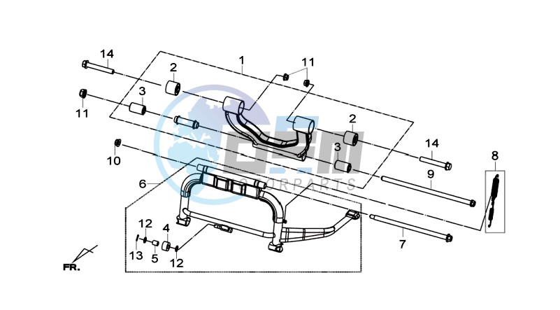 CENTRAL STAND -SIDE STAND- KICKSTARTER PEDAL