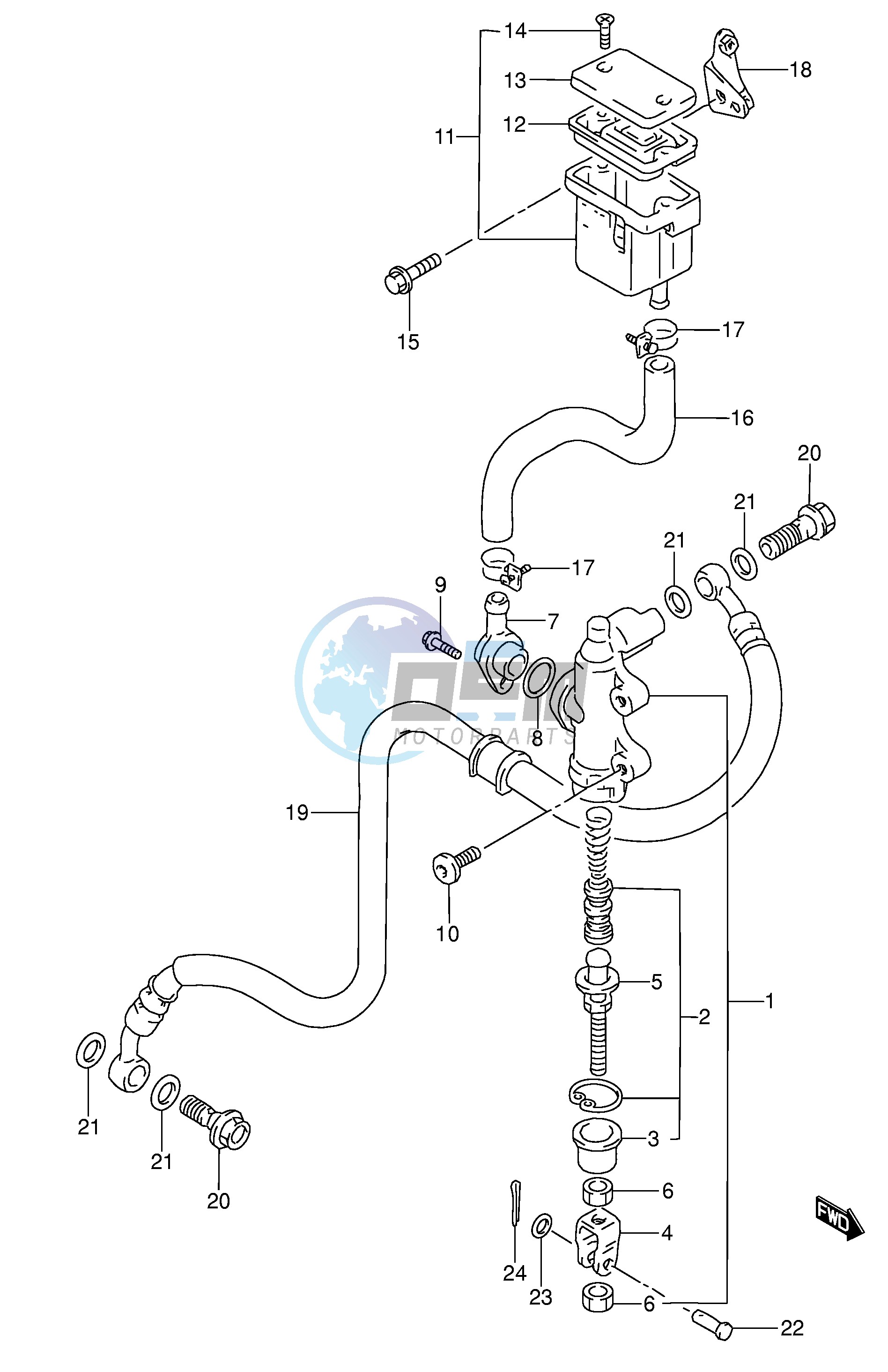 REAR MASTER CYLINDER