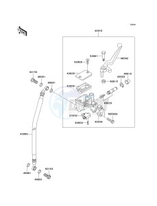 BN 125 A [ELIMINATOR 125] (A6F-A9F) A6F drawing FRONT MASTER CYLINDER