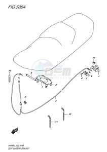 AN400 ABS BURGMAN EU-UK drawing SEAT SUPPORT BRACKET