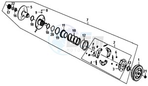 CROX 50 (AE05W6-NL) (L5-M1) drawing CLUTCH