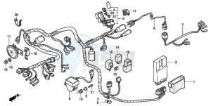 GL1500CD drawing WIRE HARNESS