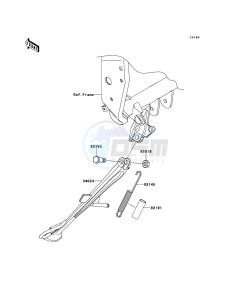 Z750 ZR750LCF UF (UK FA) XX (EU ME A(FRICA) drawing Stand(s)