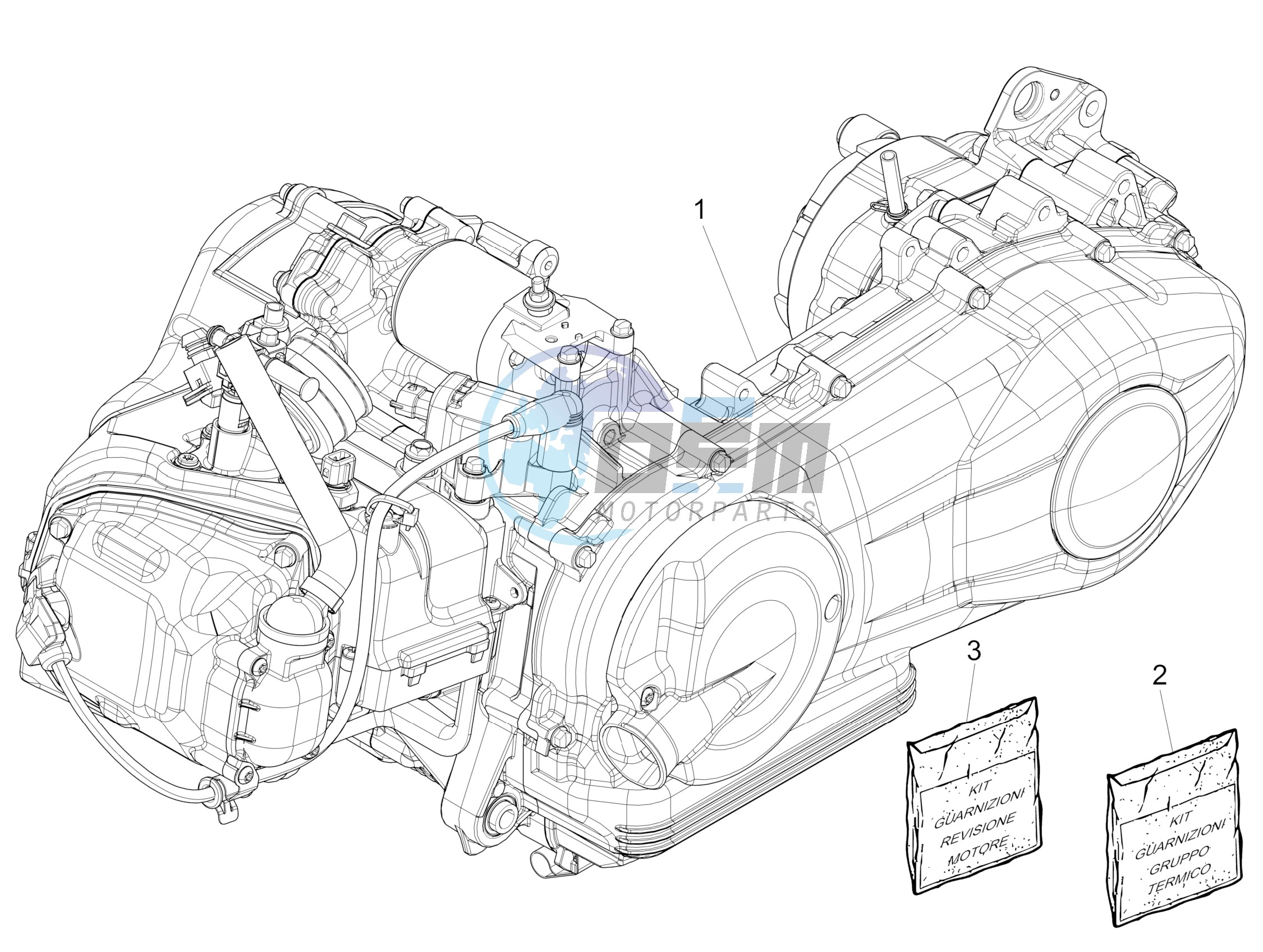 Engine, assembly