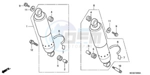 VT750CA9 Ireland - (EK / ST) drawing REAR CUSHION