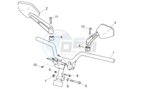 SR 50 ie AND carb. USA drawing Handlebar